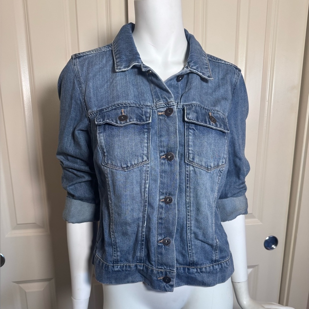 PAIGE Classic Blue Denim Jean Jacket